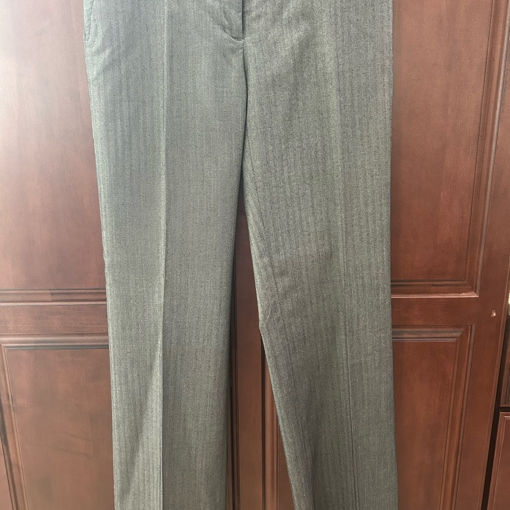 Gray Dress Pants with Black Pin Stripe